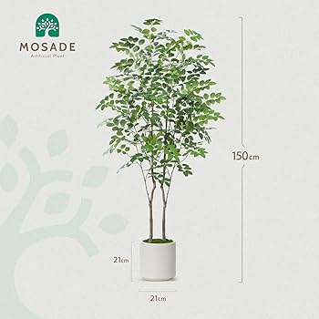 Amazon｜MOSADE 高木 プレミアム 光触媒 フェイクグリーン ※鉢は